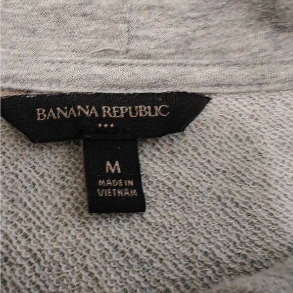 Banana Republic Sweatshirt Hoodie Gray Maxi Dress Sz M - Picture 13 of 14
